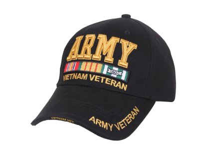 čepice DELUXE ARMY VETERAN ČERNÁ (Barva černá)