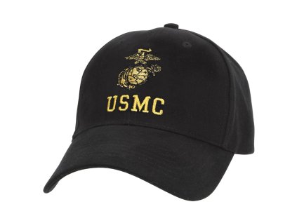 čepice USMC baseball ČERNÁ (Barva černá)