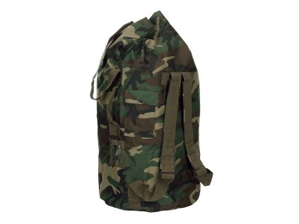 pytel lodní US typ s popruhy 80l NYLON WOODLAND (Barva US WOODLAND)