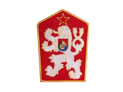 Nášivka LEV ČSSR velká BAREVNÁ (Barva červená)