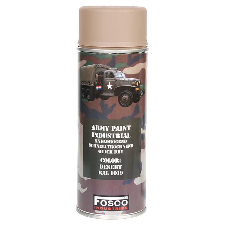 FOSCO Barva ARMY ve spreji 400ml RAL 1019 PÍSKOVÁ DESERT Barva: KHAKI