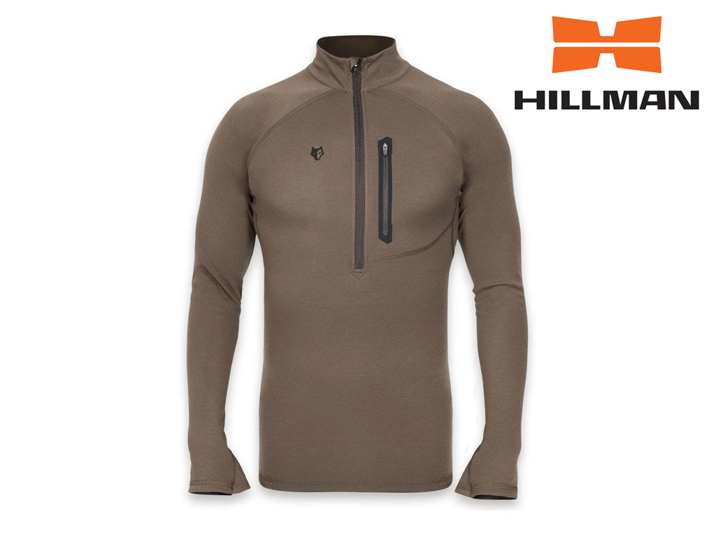Lovecké termo tričko Hillman z merino vlny dl. rukáv Velikost: XL
