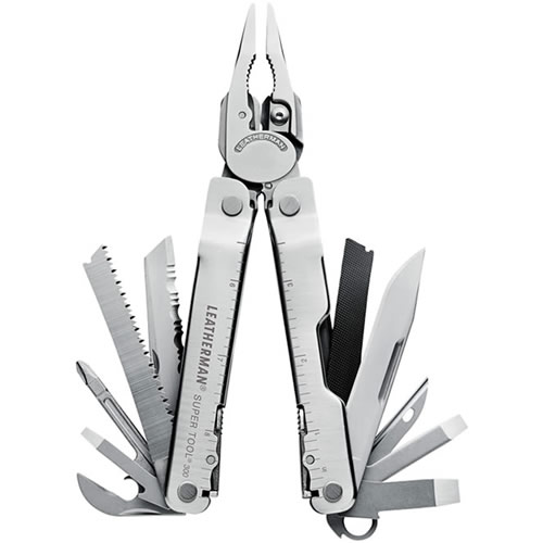 Leatherman Kleště multifunkční skládací SUPER TOOL 300 STŘÍBRNÁ Barva: STŘÍBRNÁ