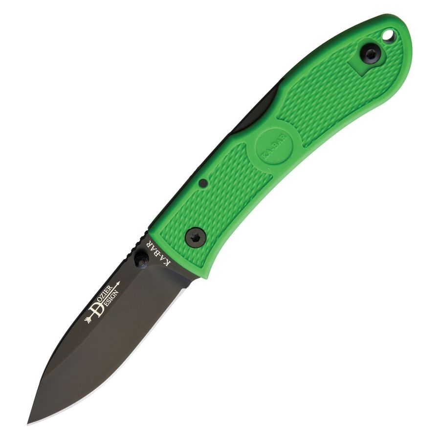 KA-BAR Nůž zavírací DOZIER HUNTER hladká čepel ZELENÝ Barva: Zelená