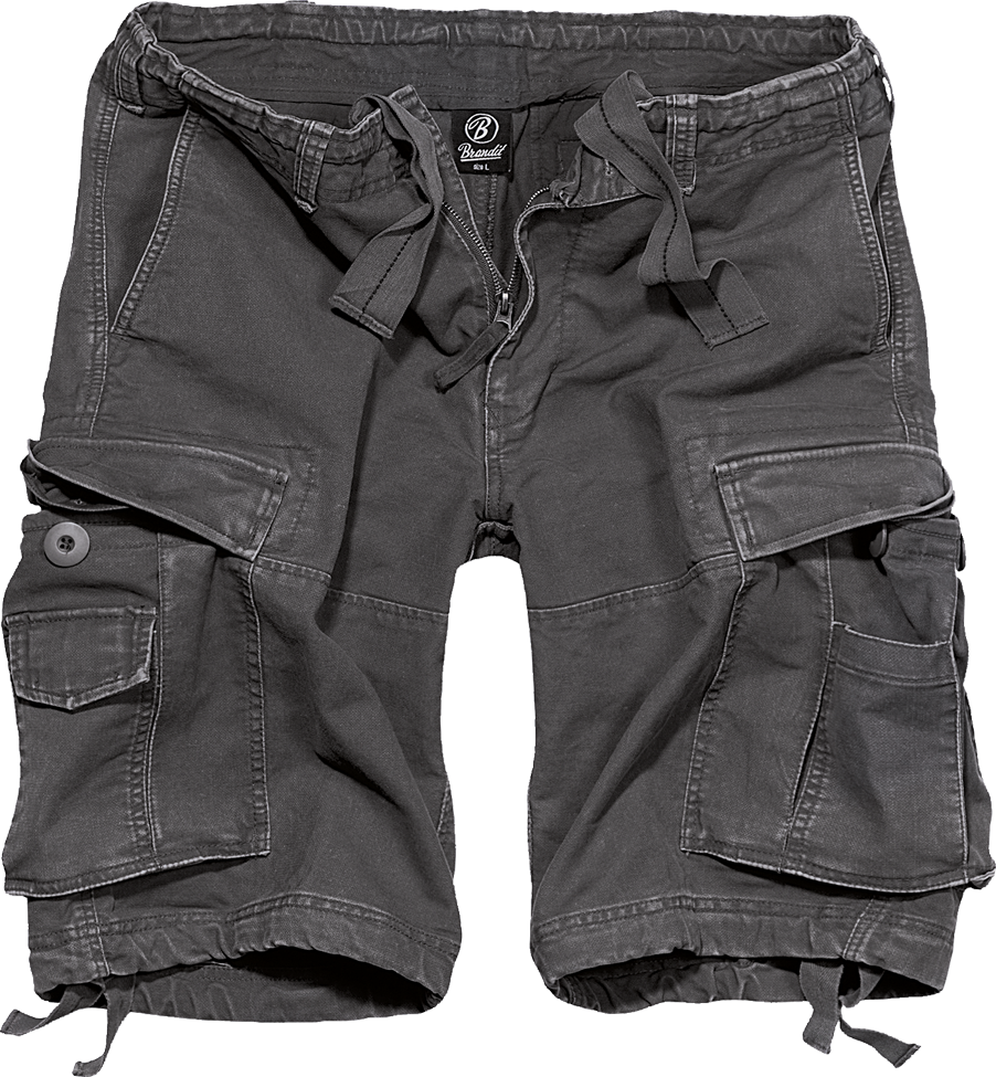 Kraťasy Brandit Vintage Shorts anthracite Barva: anthracite, Velikost: S