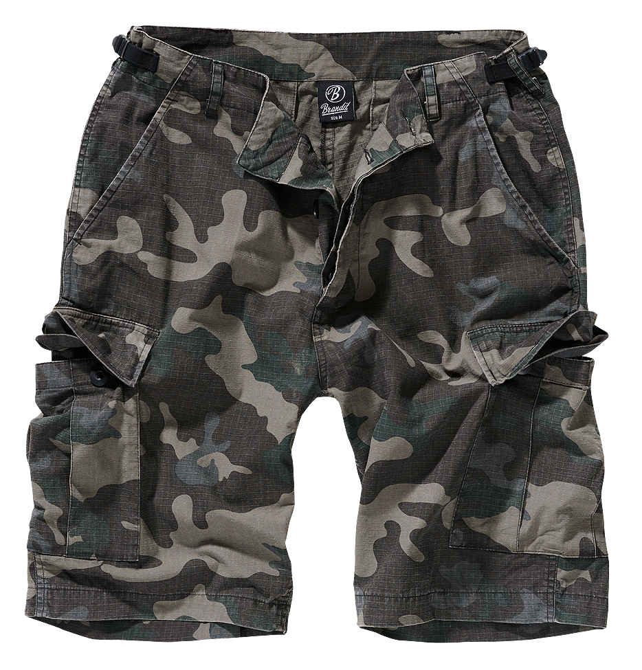 Kraťasy Brandit BDU Ripstop Shorts tmavá kamufláž Barva: darkcamo, Velikost: 3XL