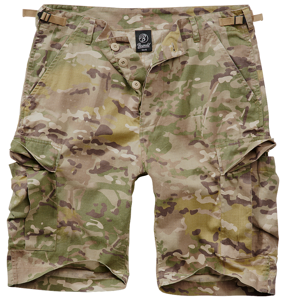 Kraťasy Brandit BDU Ripstop Shorts taktická kamufláž Barva: tactical camo, Velikost: S