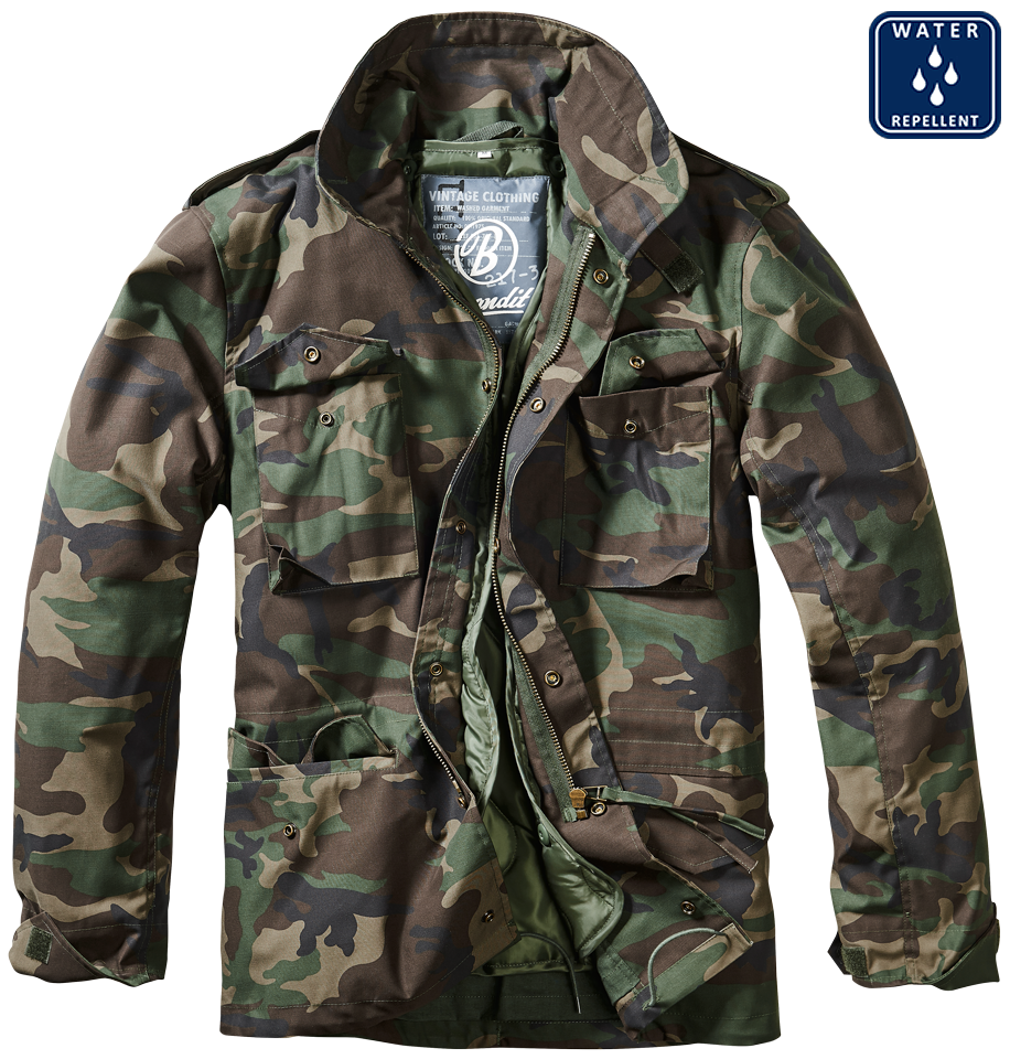 Bunda Brandit M65 Standard woodland Barva: WOODLAND, Velikost: XL