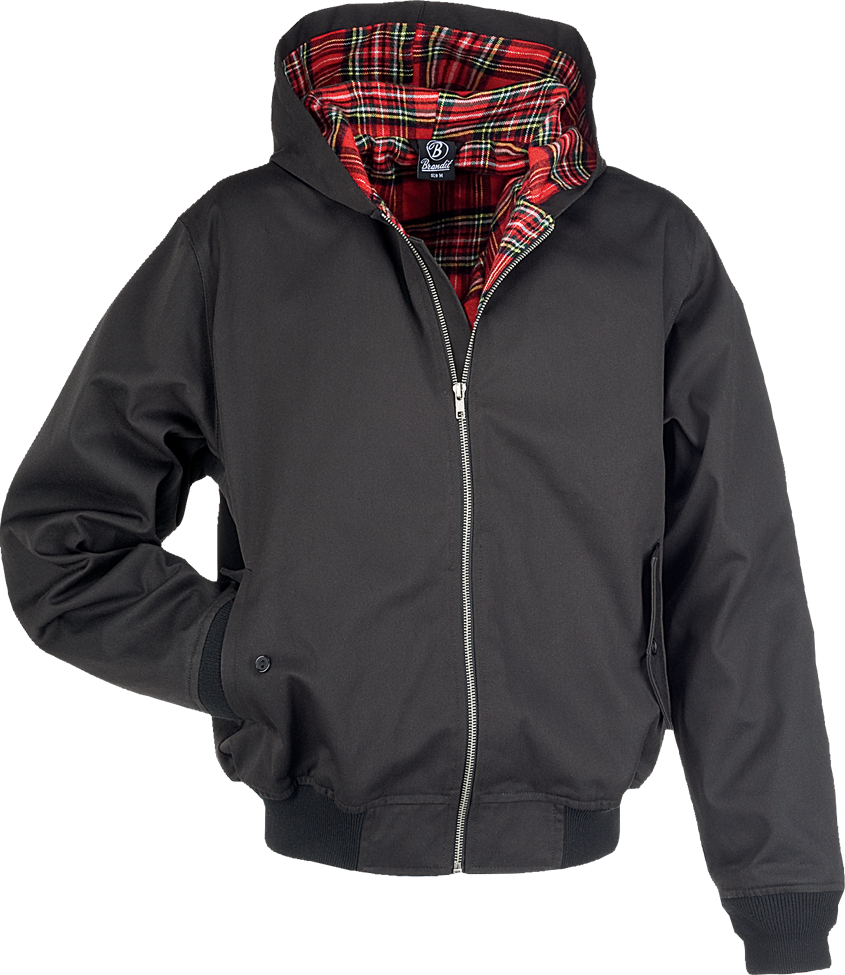 Bunda Brandit Lord Canterbury Hooded černá Velikost: 5XL
