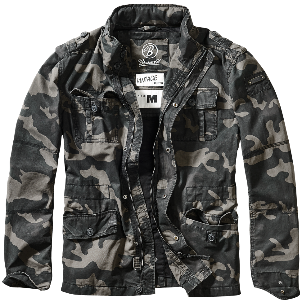 Bunda Brandit Britannia Jacket tmavá kamufláž Barva: darkcamo, Velikost: 5XL
