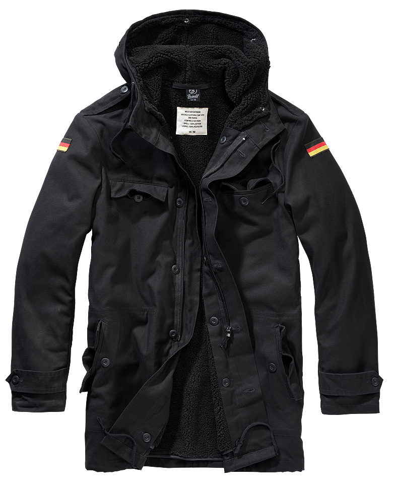 Parka Brandit Flag černá Barva: BLACK, Velikost: 46 / S