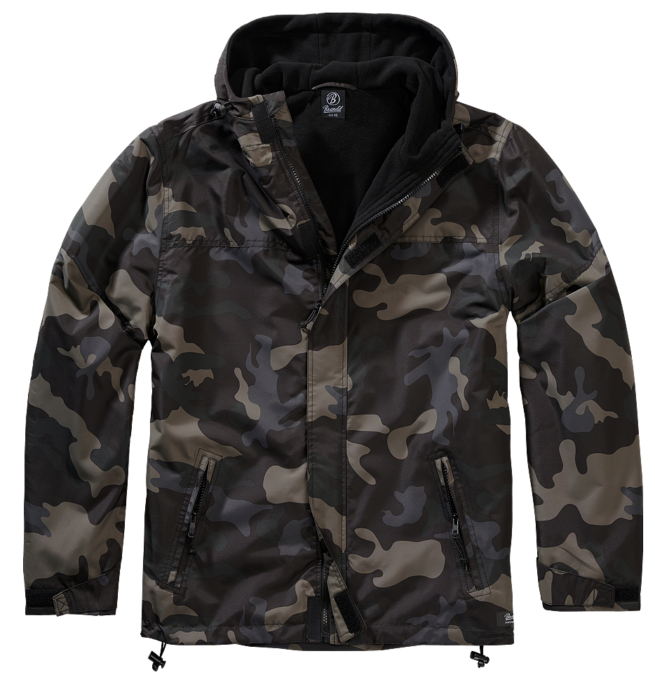 Windbreaker Front bunda Brandit tmavá kamufláž Barva: darkcamo, Velikost: XXL