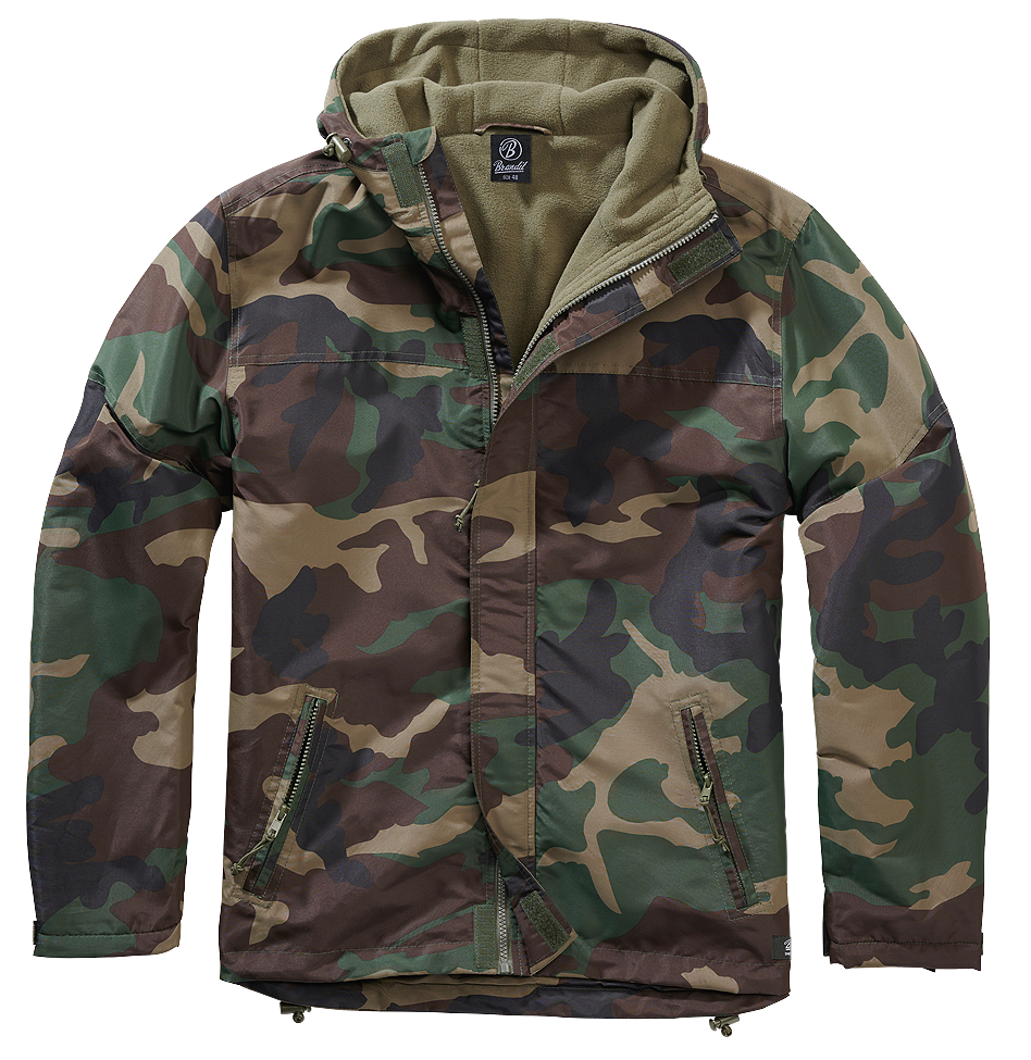 Windbreaker Front bunda Brandit woodland Barva: WOODLAND, Velikost: 4XL