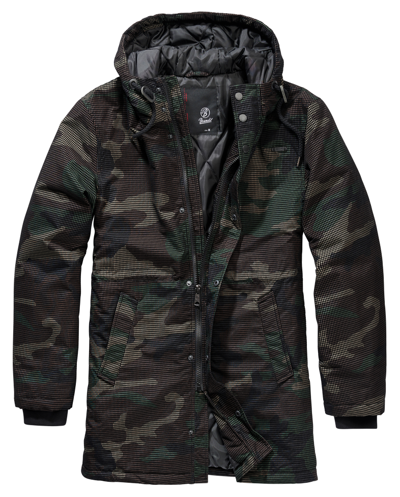 Grid-Camo Parka Brandit woodland Barva: WOODLAND, Velikost: S