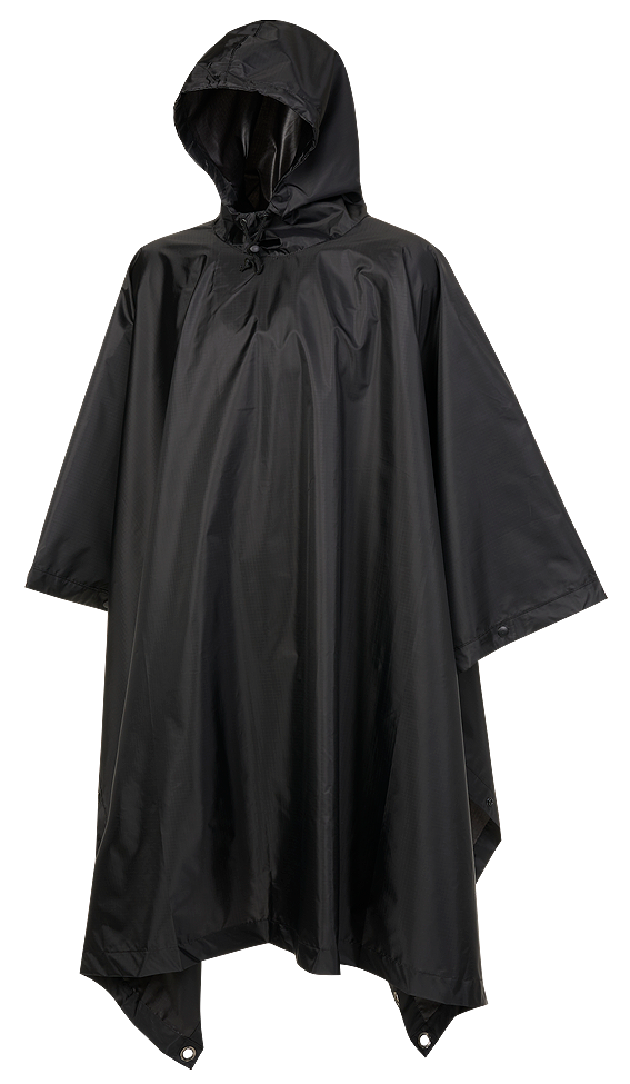 Ripstop Poncho Brandit černé Barva: BLACK, Velikost: OS