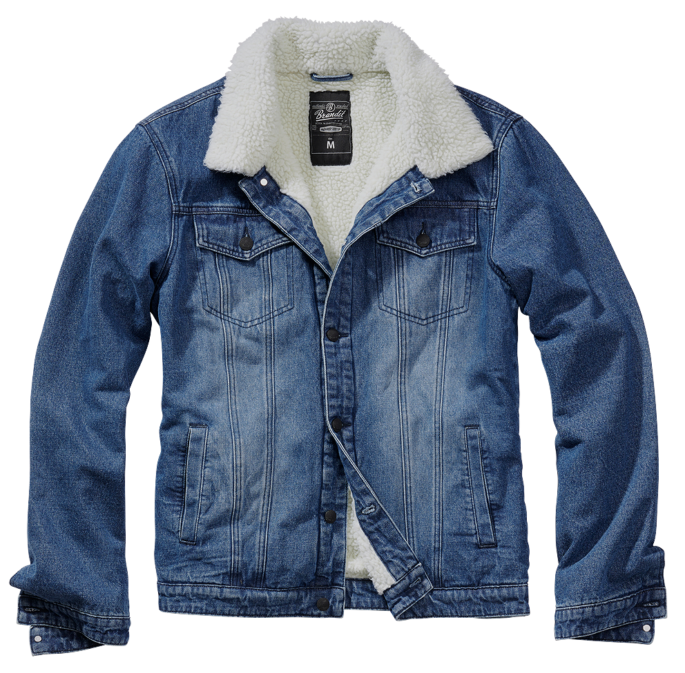 Sherpa Denim bunda Brandit modrá/bílá Barva: denim blue-off white, Velikost: S