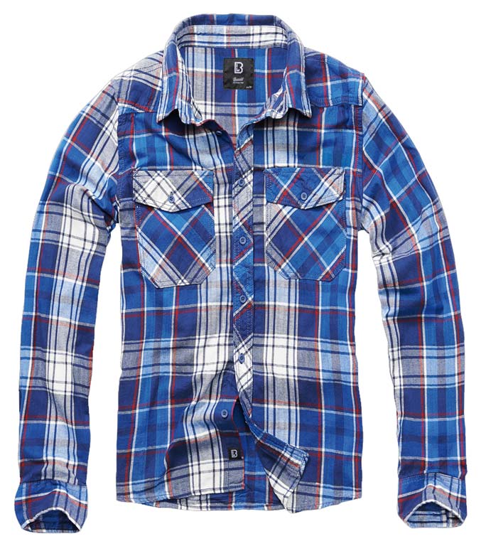 Košile dl. rukáv Brandit Check Shirt modrá Barva: NAVY, Velikost: S