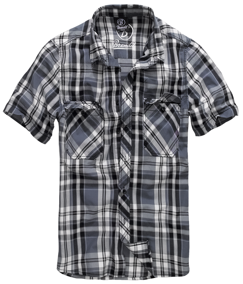 Košile kr. rukáv Brandit Roadstar Shirt černá/anthracite Barva: black/anthracite, Velikost: 4XL
