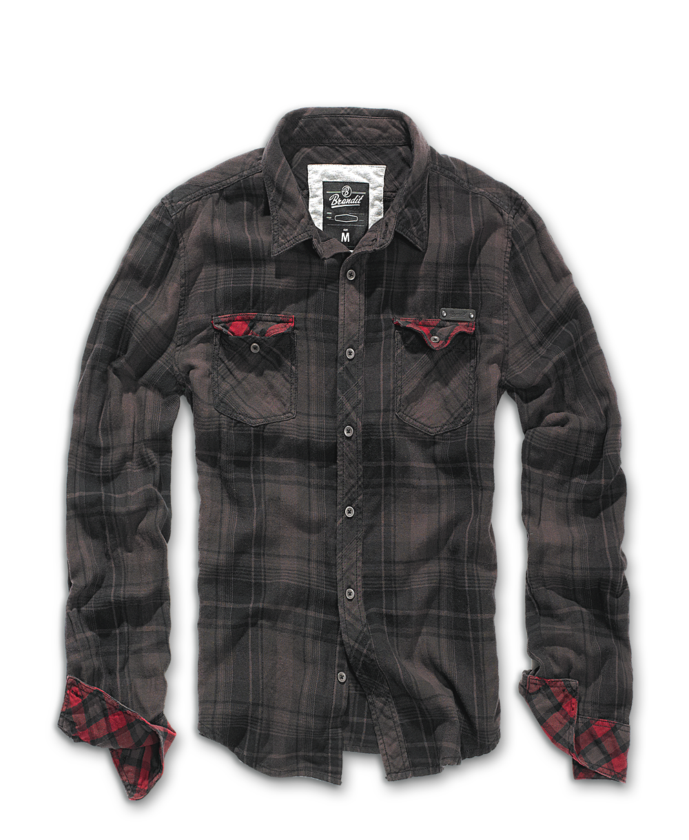 Košile dl. rukáv Brandit Check Shirt Duncan hnědá/černá Barva: brown-black, Velikost: S