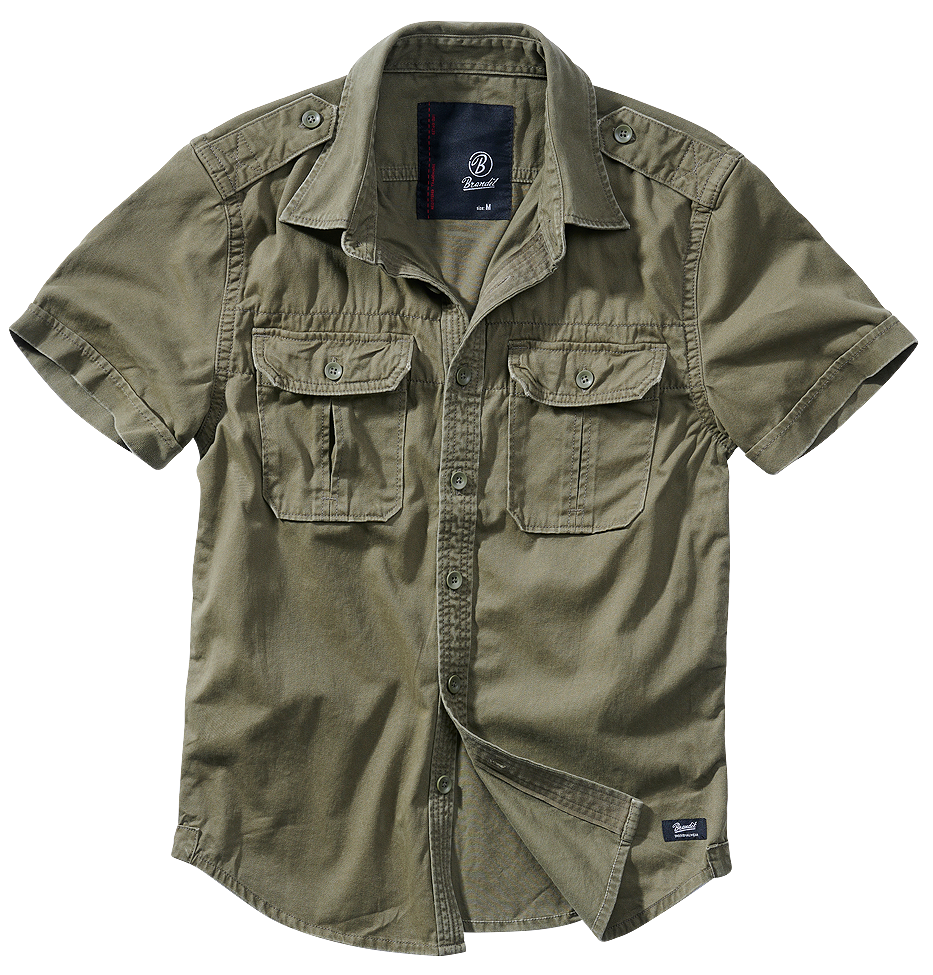 Košile kr. rukáv Brandit Vintage Shirt olivová Barva: olive, Velikost: 5XL