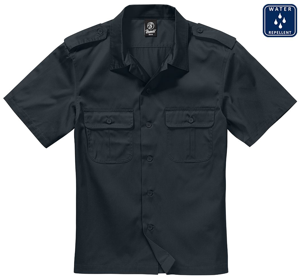 Košile kr. rukáv Brandit US Shirt černá Velikost: 3XL