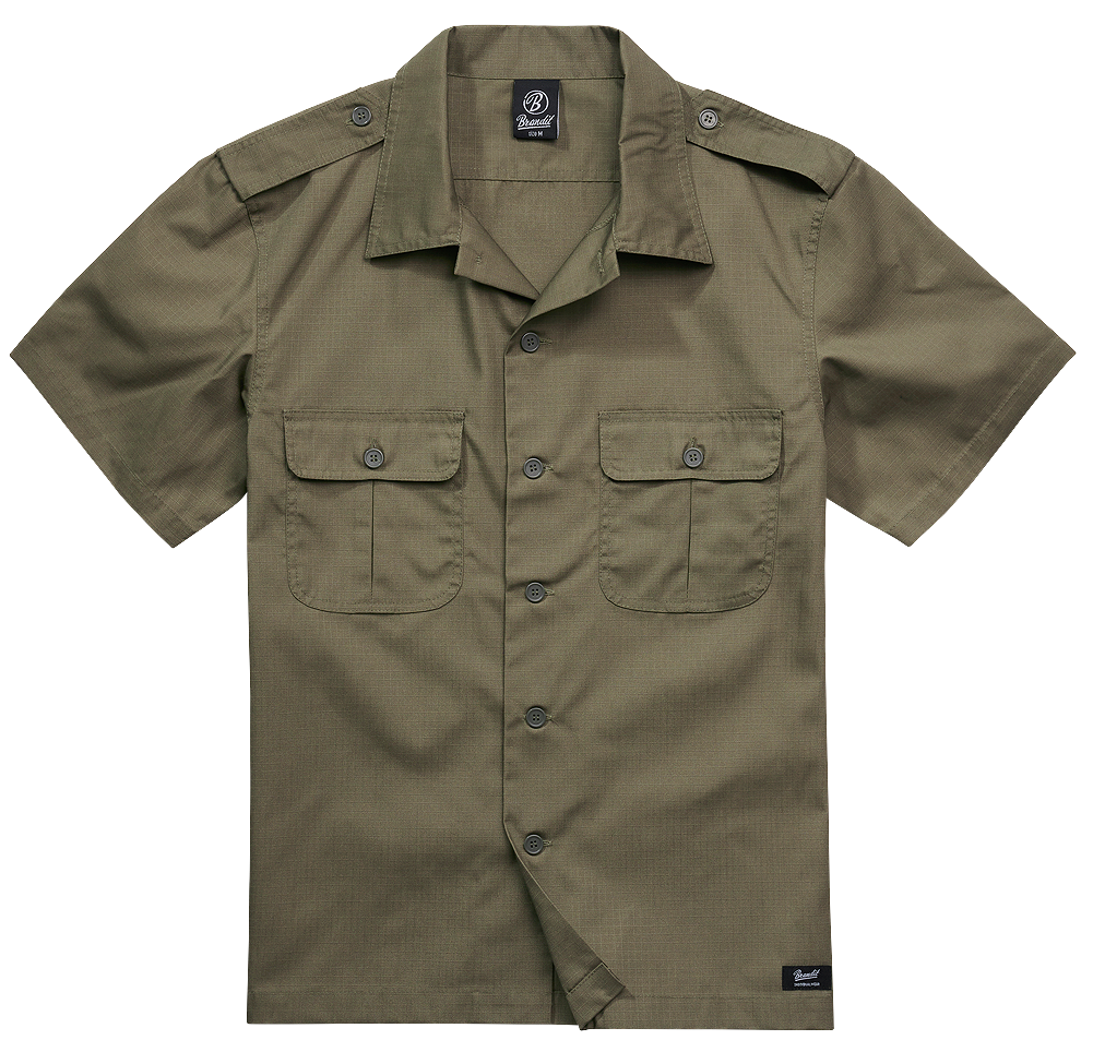Košile kr. rukáv Brandit US Shirt Ripstop olivová Barva: olive, Velikost: 5XL