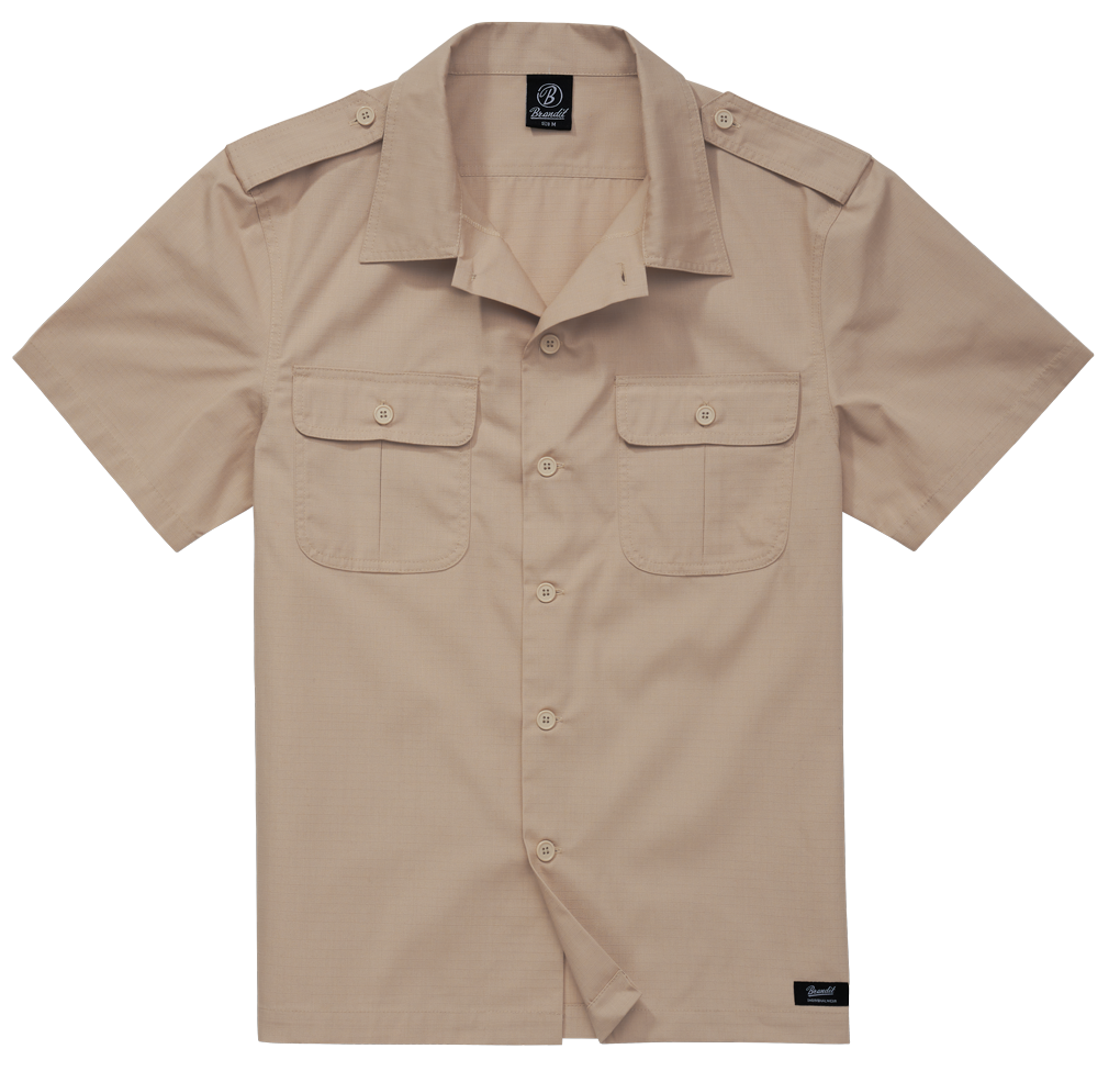 Košile kr. rukáv Brandit US Shirt Ripstop písková Barva: beige, Velikost: 4XL