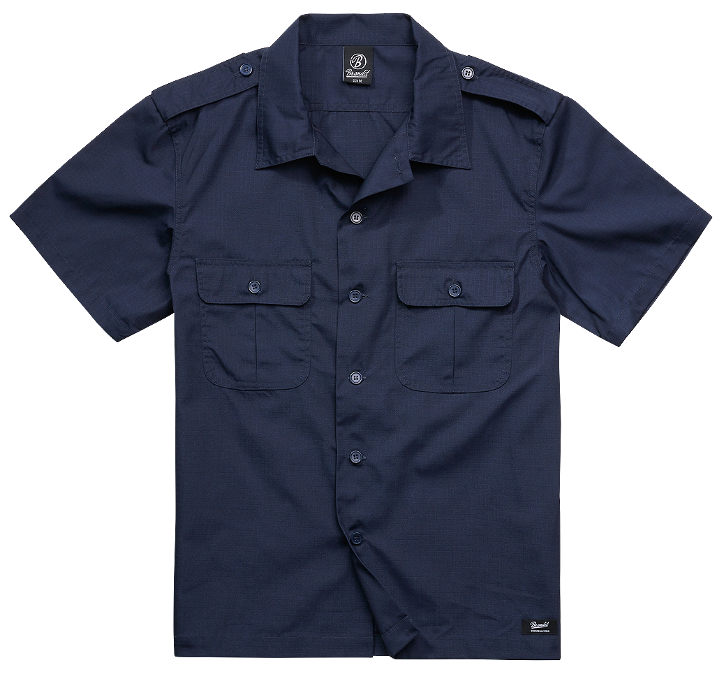 Košile kr. rukáv Brandit US Shirt Ripstop modrá Barva: NAVY, Velikost: S