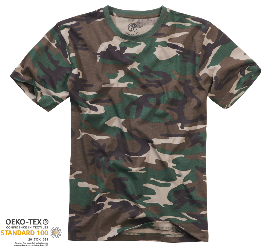 Tričko Brandit woodland Barva: WOODLAND, Velikost: 6XL