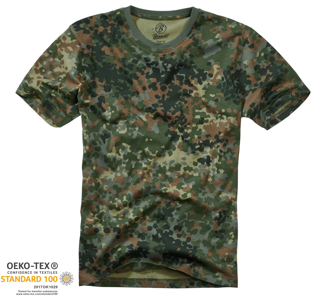 Tričko Brandit flecktarn Barva: FLECKTARN, Velikost: S