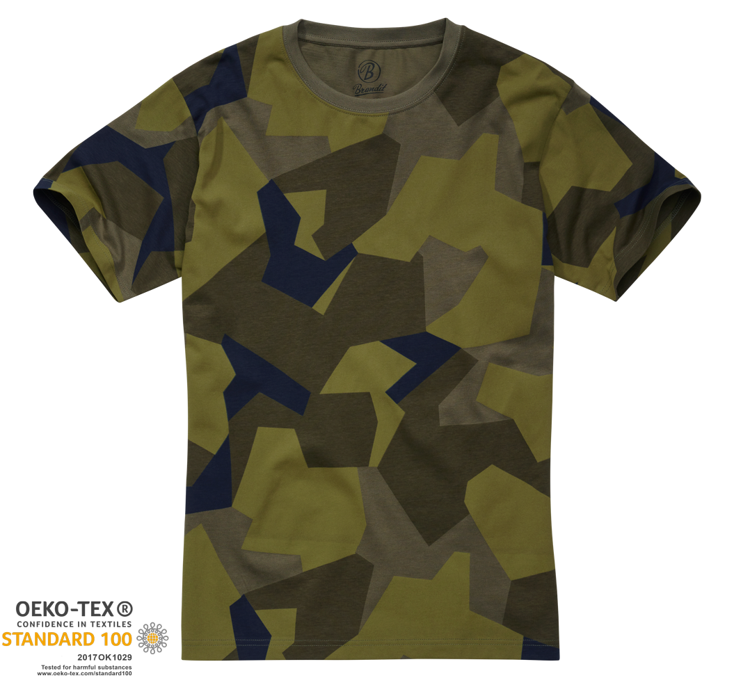 Tričko Brandit švédská kamufláž M90 Barva: swedisch camo M90, Velikost: S