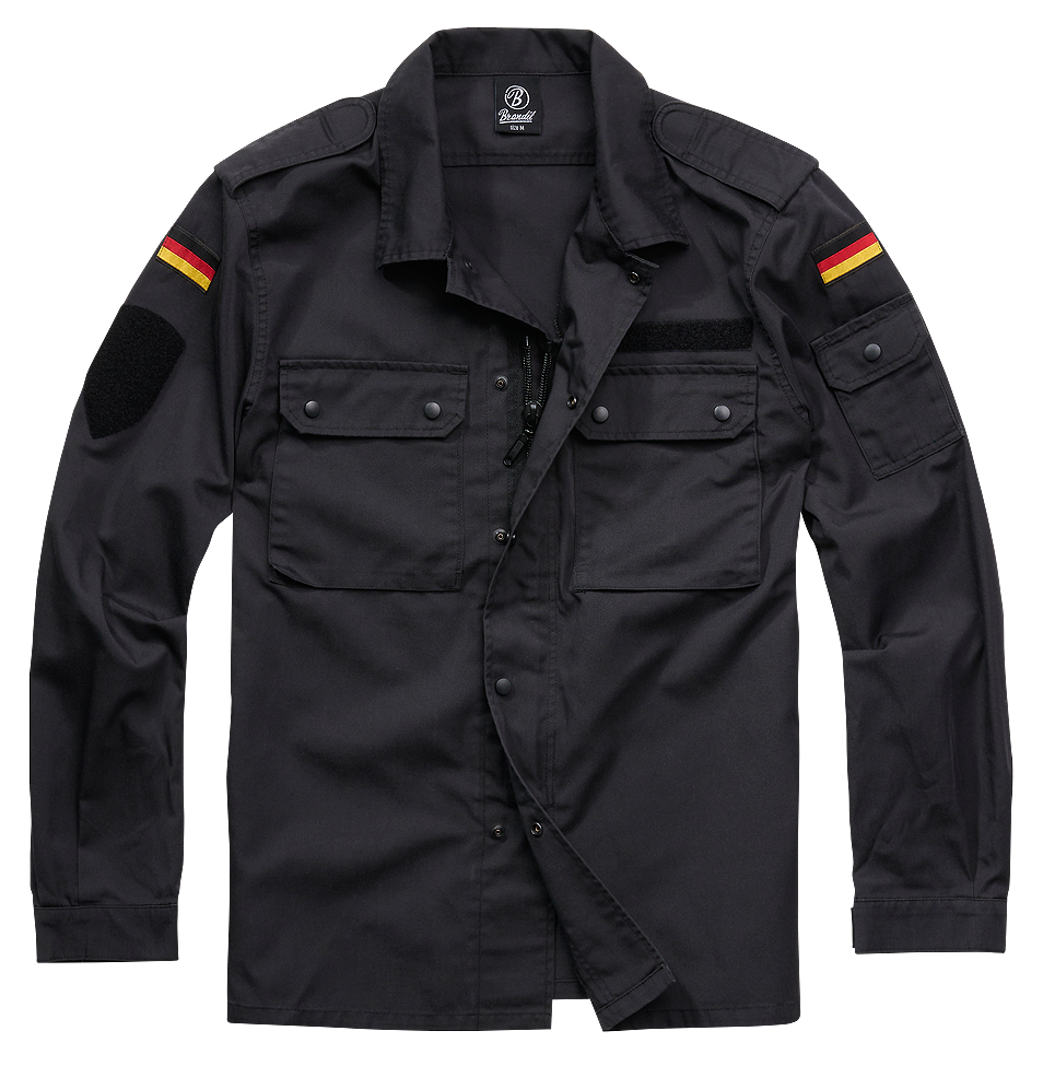 BW blůza Brandit černá Barva: BLACK, Velikost: 3XL