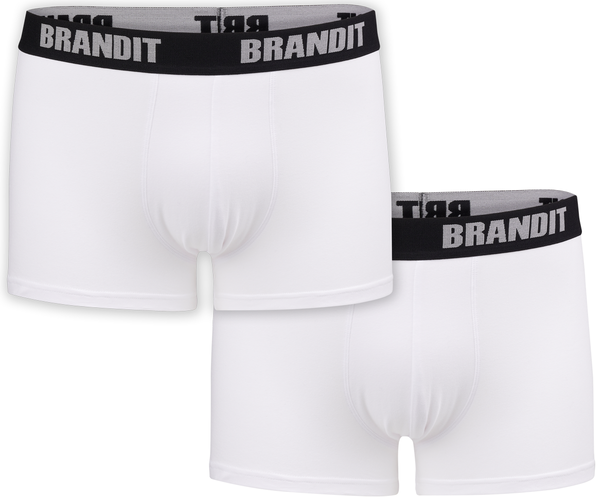 Boxerky Brandit 2ks bílé/bílé Barva: white-white, Velikost: 3XL