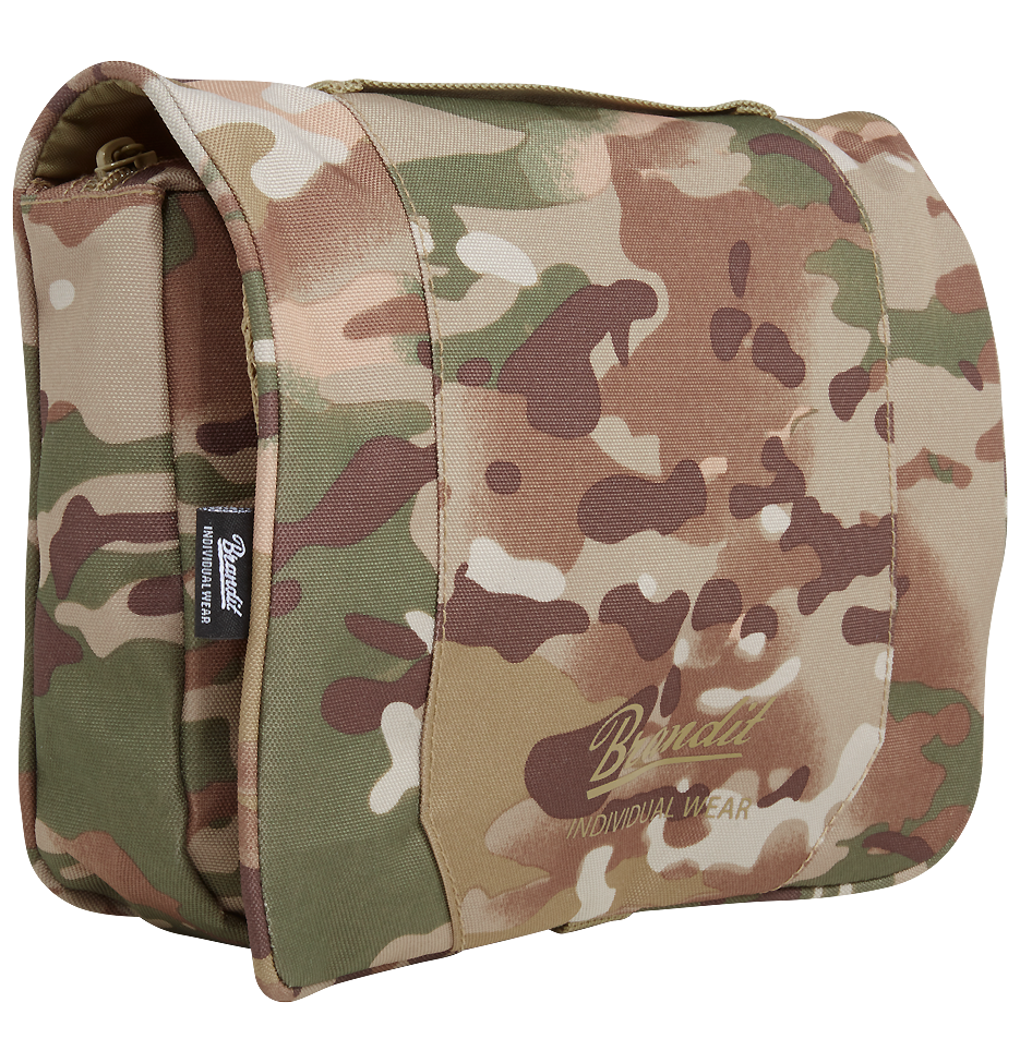 Toaletní taška Brandit velká taktická kamufláž Barva: tactical camo, Velikost: OS