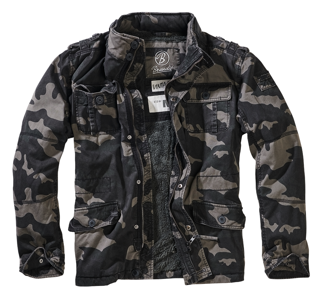 Bunda zimní Brandit Britannia Winter Jacket tmavá kamufláž Barva: darkcamo, Velikost: 3XL