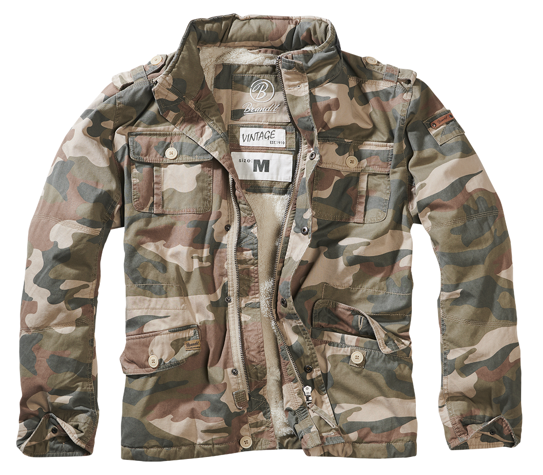 Bunda zimní Brandit Britannia Winter Jacket light woodland Barva: light woodland, Velikost: 3XL