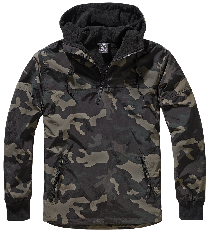Bunda Brandit Luke windbreaker tmavá kamufláž Barva: darkcamo, Velikost: 5XL