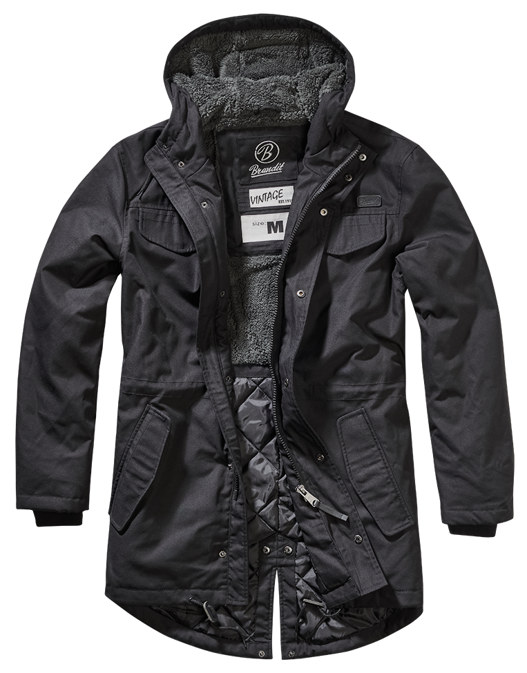 Marsh Lake Parka Brandit černá Barva: BLACK, Velikost: S