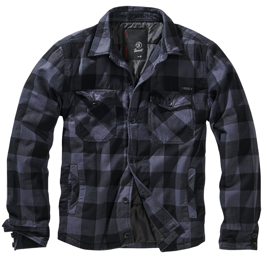 Bunda Brandit Lumber jacket černá/šedá Barva: black/grey, Velikost: 5XL