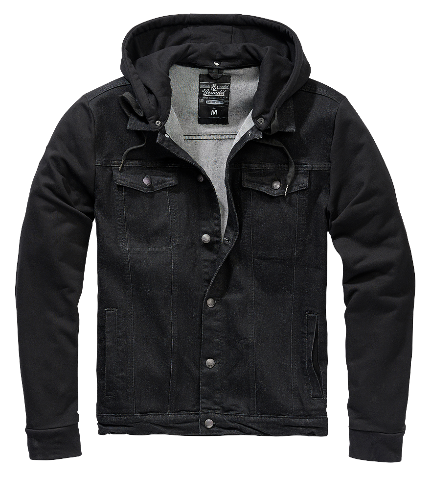Cradock Denim bunda Brandit černá/černá Barva: black+black, Velikost: 3XL