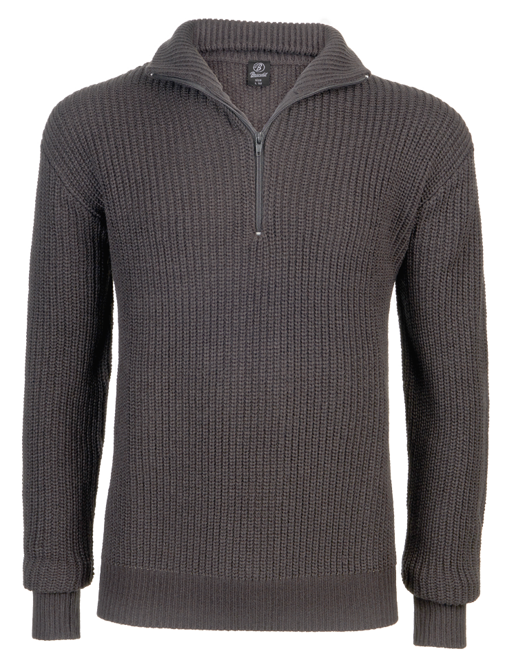 Svetr Brandit Marine Pullover Troyer anthracite Barva: anthracite, Velikost: S / 46-48