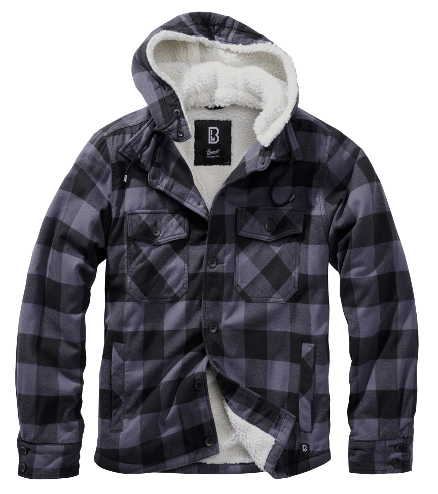 Lumberjacket bunda Brandit černá/šedá Barva: black/grey, Velikost: S