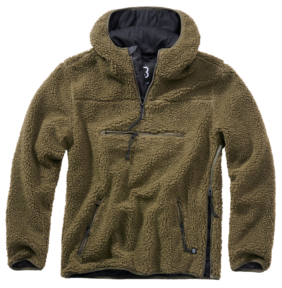 Teddyfleece Worker Pullover Brandit olivový Barva: olive, Velikost: 6XL