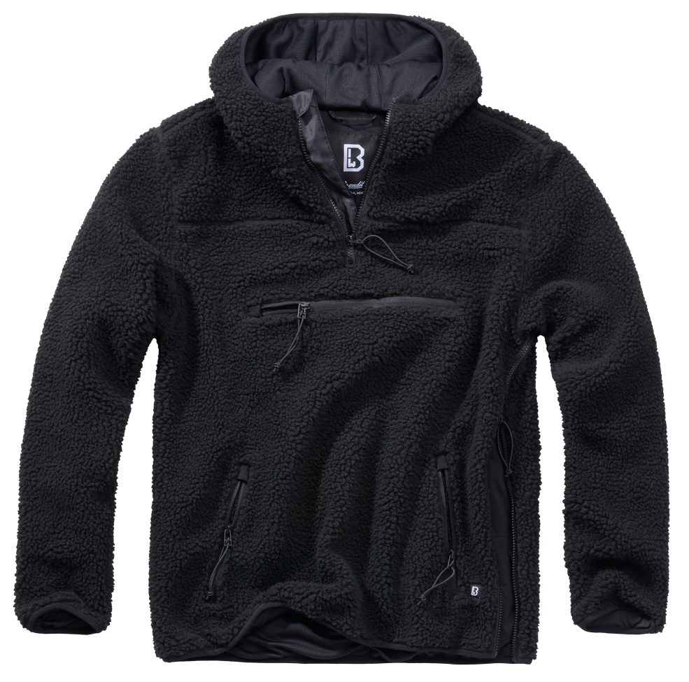Teddyfleece Worker Pullover Brandit černý Barva: BLACK, Velikost: S