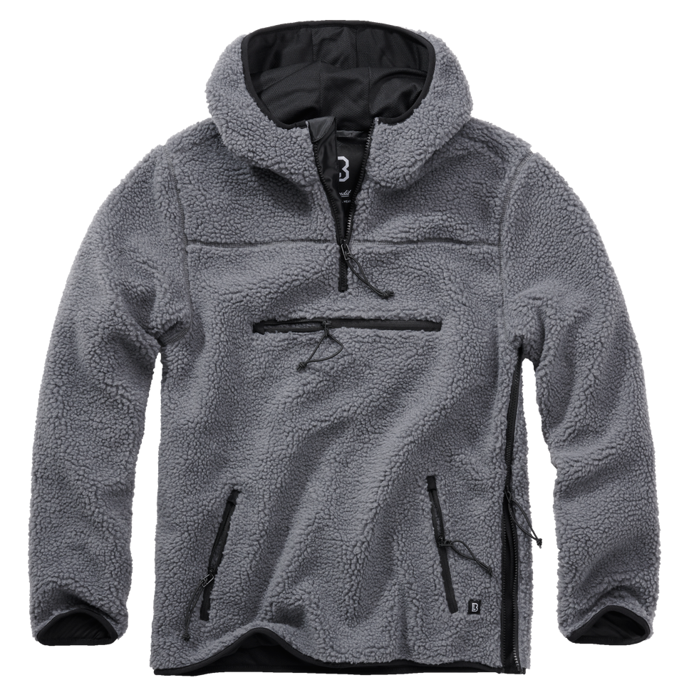 Teddyfleece Worker Pullover Brandit antracit Barva: antracite, Velikost: S