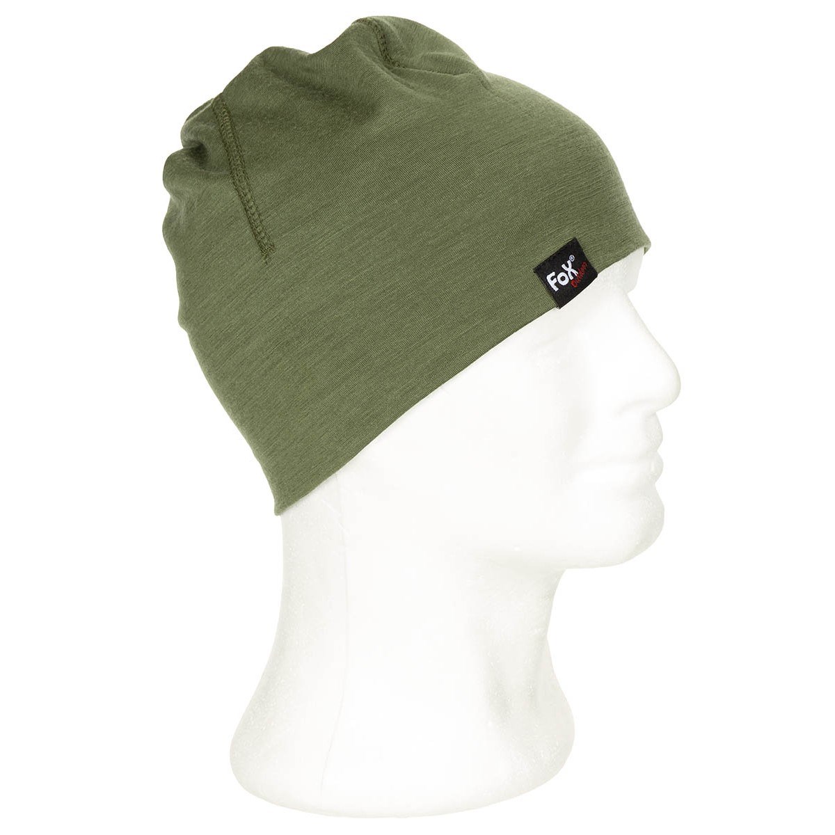 FOX Outdoor Čepice BEANIE MERINO LITE ZELENÁ Barva: Zelená