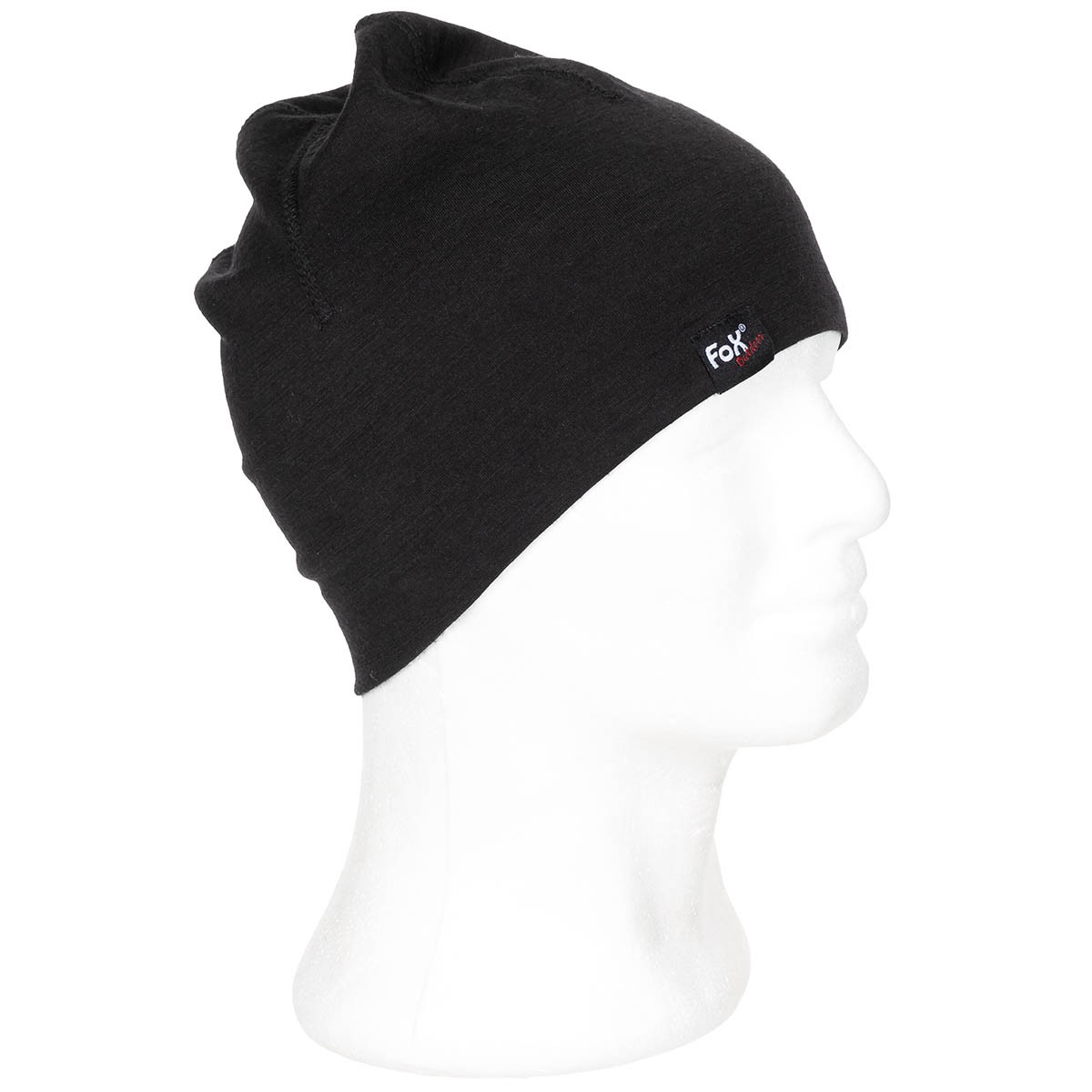 FOX Outdoor Čepice BEANIE MERINO LITE ČERNÁ Barva: Černá