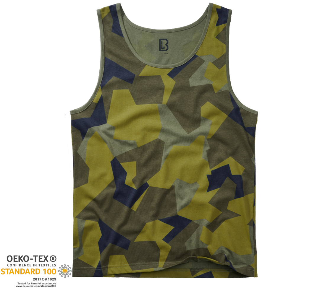 Tílko Brandit Tank Top švédská kamufláž M90 Barva: swedisch camo M90, Velikost: XXL