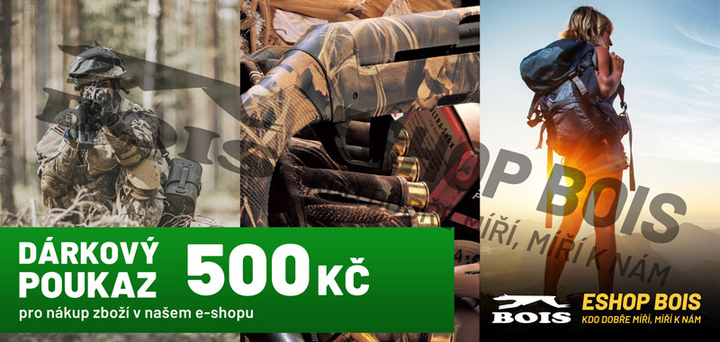 Dárkový poukaz E-shop BOIS 500 Kč