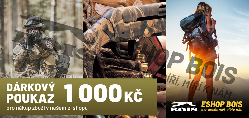 Dárkový poukaz E-shop BOIS 1 000 Kč